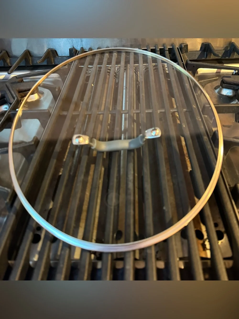 Greenpan Glass Cookware 10” Lid only with Silicone Handle - Clear